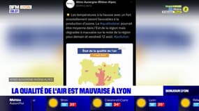 Lyon: la qualité de l'air mauvaise ce vendredi et ce samedi 