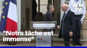 La passation entre Didier Migaud et Gérald Darmanin au ministère de la Justice en intégralité 