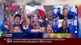 Chants, câlins, klaxons: RMC a vécu la fête sur les Champs-Elysées