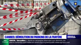 Cannes: démolition du parking de la Frayère
