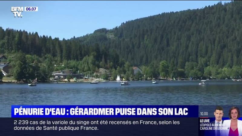 Sécheresse: au coeur des Vosges, Gerardmer doit puiser dans son lac pour alimenter le réseau d'eau potable