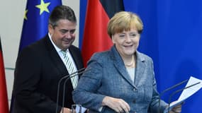 Angela Merkel et Sigmar Gabriel