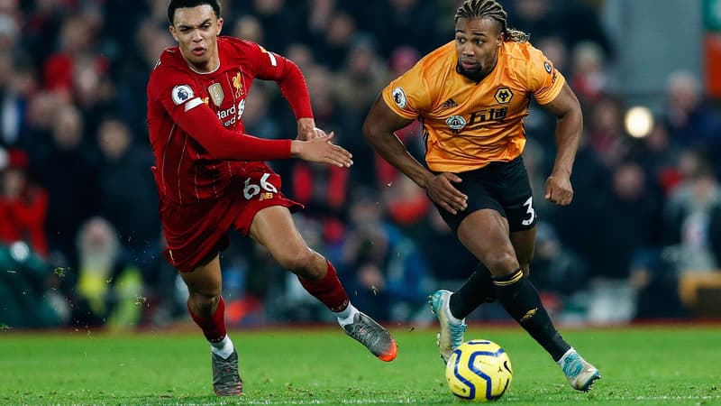 Liverpool face à Wolverhampton en décembre 2019