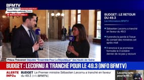 Adoption du budget par 49.3: "Le Premier ministre n'avait pas d'autre choix", estime Prisca Thévenot, députée EPR
