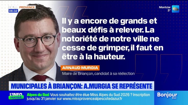 Arnaud Murgia candidat à sa réélection à Briançon