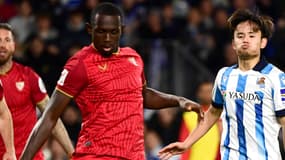 Tanguy Kouassi avec Séville en novembre 2023