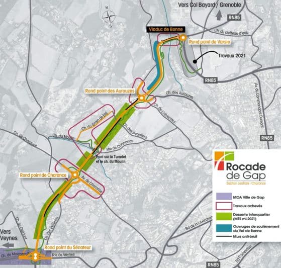 Le premier tronçon de la rocade de Gap