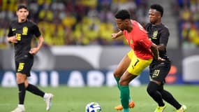 Vinicius Junior lors du match Brésil-Guinée le 17/06/2023 à Barcelone