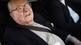 Arrivée de Jean-Marie Le Pen à Nanterre