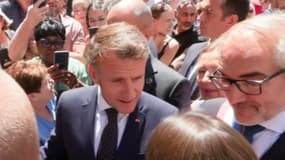 Emmanuel Macron le 4 juillet 2025 à Saint-Germain-en-Laye.