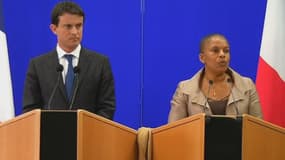 Manuel Valls et Christiane Taubira en août 2013.