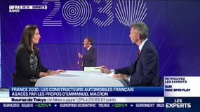 Béatrice Foucher (Directrice générale de DS Automobiles): "Je vais citer un chiffre pour contredire le président Macron: DS7, modèle thermique et hybride rechargeable, est le deuxième modèle le plus vendu en France"