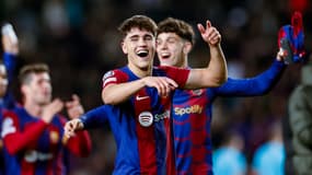 Pau Cubarsi lors de Barça-Naples (3-1, Ligue des champions), le 12 mars 2024