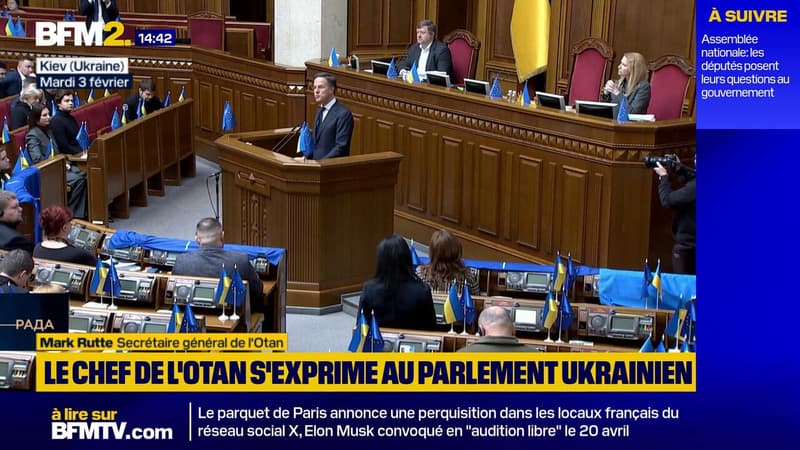 "Les attaques de la Russie ne signalent pas un sérieux en matière de paix", estime le secrétaire général de l'Otan, Mark Rutte