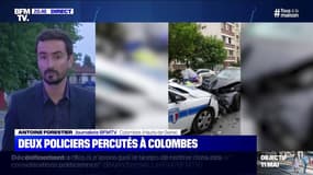 Colombes: deux policiers à moto blessés, dont un en urgence absolue, après avoir été percutés par un automobiliste