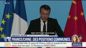 À Xi’an, Emmanuel Macron décline son "Make our planet great again" en version chinoise 