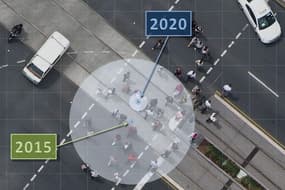 Comparaison entre les coordonnées GPS de 2015 avec celles de 2020 en Australie.