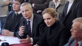 Nathalie Kosciusko-Morizet et Bruno Le Maire, en conférence de presse ce mardi.