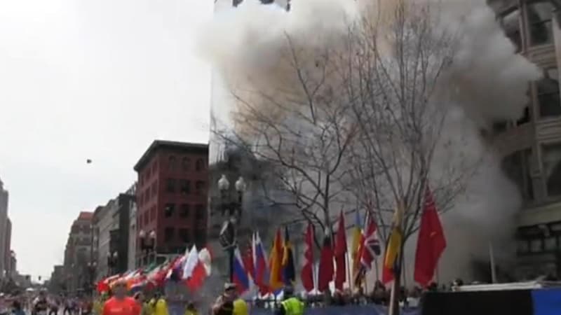 Explosion à Boston lundi à l'arrivée du marathon.
