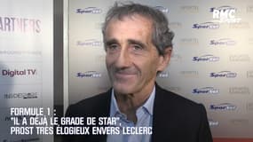 Formule 1 : "Il a déjà le grade de star", Prost très élogieux envers Leclerc