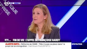 Fin de vie: "Je pense qu'il faut qu'il y ait une aide active à mourir" estime Yaël Braun-Pivet