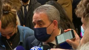 Xavier Bertrand, le 2 février 2022 au Louvre-Lens
