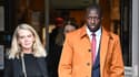 Benjamin Mendy and his lawyer Eleanor Laws leaving Chester court, July 14, 2023