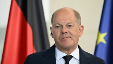 Le chancelier allemand Olaf Scholz le 24 mai 2024 à Berlin