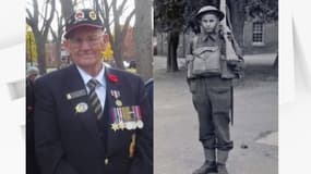 Photos du vétéran acadien Alfred Cormier, soldat du "North Shore Regiment" de la province Nouveau-Brunswick (Canada) durant la Seconde Guerre mondiale. 
