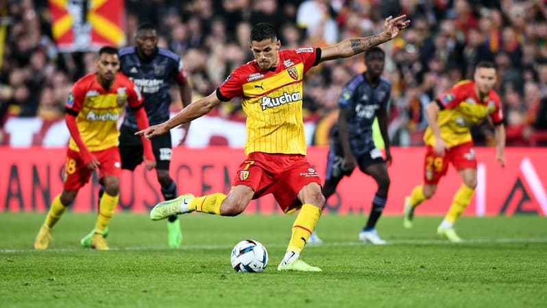 Florian Sotoca lors de Lens-OL