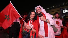 Des supporters du Maroc pendant la Coupe du monde 2022