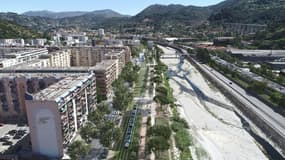 La future ligne 5 de tramway à Nice qui devrait passer au niveau du boulevard de l'Ariane. 