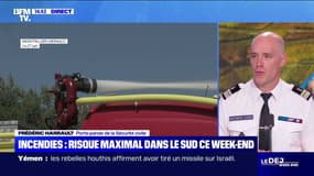 Risques d'incendies en forêt: "C'est du bon sens que de ne pas y aller", déclare Frédéric Harrault, porte-parole de la Sécurité civile
