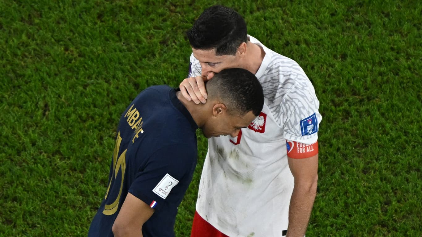 Kylian Mbappé et Robert LewandowskiFF Kylian Mbappé et Robert LewandowskiFF