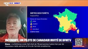 Incendies: "On est déjà sur le pont pour l'ensemble du dispositif", indique Stéphane Le Bars, pilote de Canadair