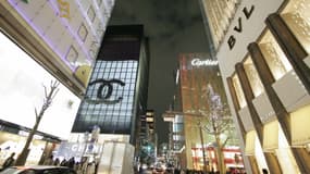 Le quartier des marques de luxe à Tokyo. 