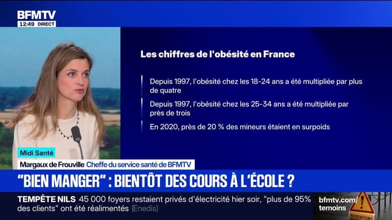 Pour lutter contre l'obésité, Olivia Grégoire dépose une proposition de loi sur l'éducation à l'alimentation