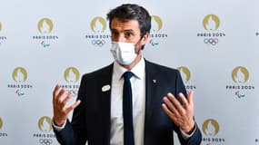 Tony Estanguet lors d'une conférence de presse à Tokyo, le 21 juillet