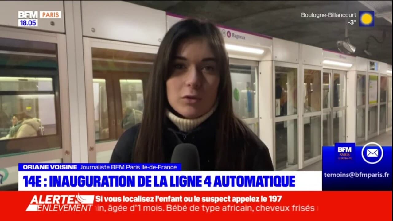 Paris inauguration de la ligne 4 du métro entièrement automatisée