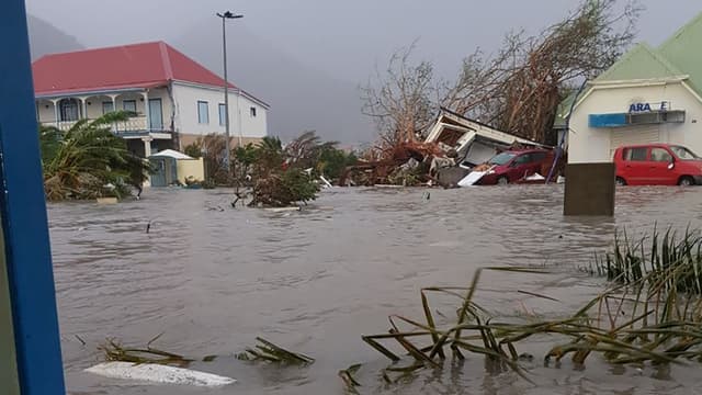 Saint-Martin après le passage d'Irma.