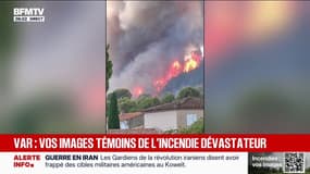 Incendie dans le Var: plus de 600 pompiers mobilisés pour combattre les flammes