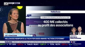 Tech For Good Awards: le prix "action citoyenne" est remis à la startup Helloasso