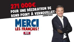 Merci les Français - 271 000€ pour une décoration de rond-point à Vernouillet 