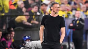 Luis Enrique lors de Dortmund-PSG le 01/05/2024