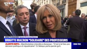 Brigitte Macron est "totalement solidaire" des professeurs après le suicide d'une directrice d'école à Pantin