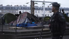 Le camp de migrants de la porte de la Chapelle a été évacué mardi matin.
