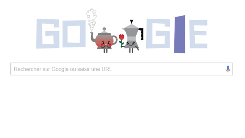 La une de Google, ce dimanche.