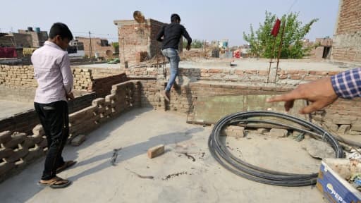 L'endroit où une jeune fille a été violée et brûlée à Greater Noida, le 8 mars 2016
