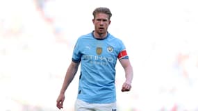 Kevin De Bruyne lors de son dernier match avec Manchester City en finale de FA Cup perdue face à Crystal Palace (0-1), le 17 mai 2025