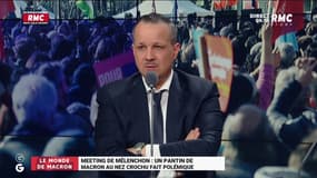 Meeting de Jean-Luc Mélenchon : Un pantin représentant Emmanuel Macron fait polémique
